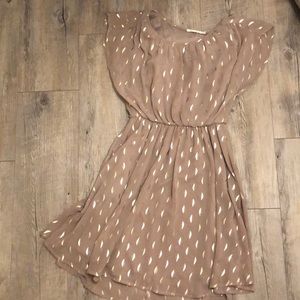 LUSH champagne dress XS